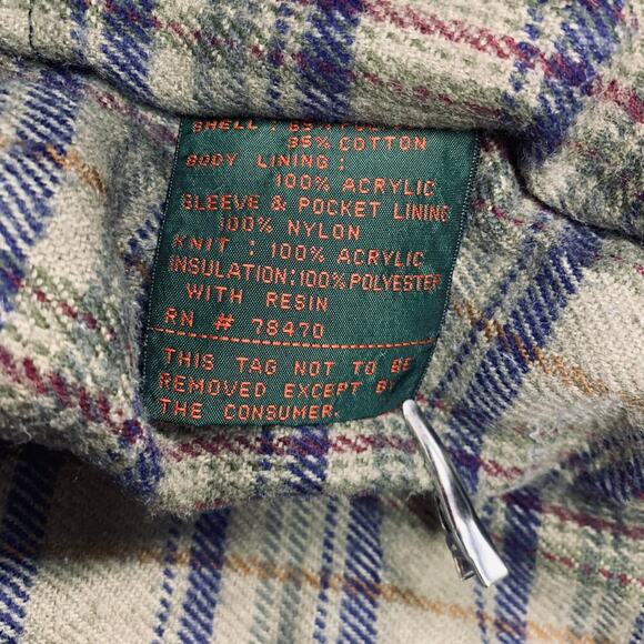 Vintage Field & Stream Gordon & Ferguson Insulated Bomber Jacket Navy – Size L - Picture 5 of 6
